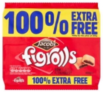 Jacobs Figrolls 100% Extra Free 200g