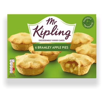 Mr Kipling Bramley Apple Pies 6pk 354g