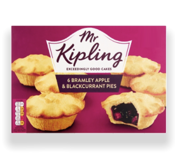 Mr Kipling Bramley and Blackcurrant Pies 6pk 354g