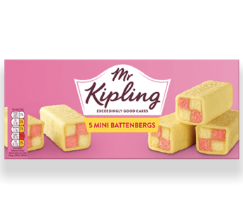 Mr Kipling Mini Battenbergs 5pk 160g