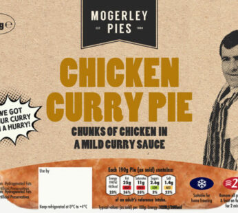 Mogerley Pies Chicken Curry Pie 190g
