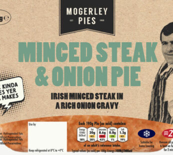 Mogerley Pies Minced Steak and Onion Pie 190g