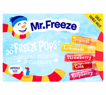 Mr Freeze Ice Pops 20 Pack