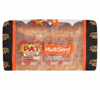 Pat the Baker Be Healthy Range Brown Multiseed Bread with Chia Seeds and Flaxseeds 700g