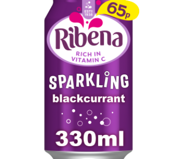 Ribena Sparkling Blackcurrant Can 330ml