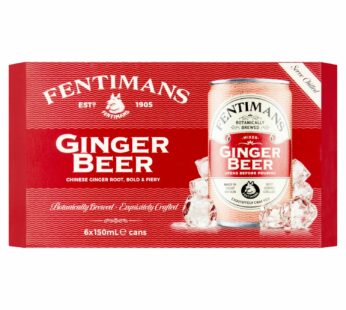 Fentimans Ginger Beer 6 Pack Cans 150ml