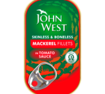John West Mackerel Fillets Tomato Sauce 125g (Tasty, Delicious and Nutritious)