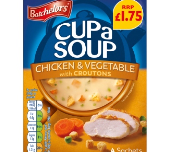 Batchelors Cup of Soup Chicken & Vegetable 4 Pack 81g