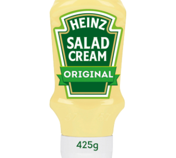Heinz Salad Cream Top Down 425G (Creamy and Tangy Goodness)