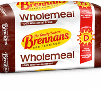 Brennans Wholemeal Sliced Pan with Vitamin D 800g